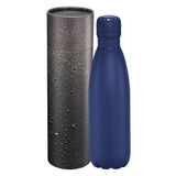 Copper Vac Bottle 17oz With Cylindrical Box — Navy (NY) — blank front view — 9