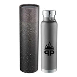 Thor Copper Vac Bottle 22oz With Cylindrical Box — Gray (GY) — decorated front view — 10