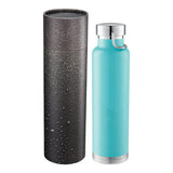 Thor Copper Vac Bottle 22oz With Cylindrical Box — Mint Green — blank front view — 9