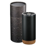 Valhalla Copper Tumbler 16oz With Cylindrical Box — Black (BK) — blank front view — 3