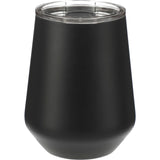 CamelBak Wine Tumbler 12oz — Black (BK) — blank back view — 4