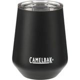 CamelBak Wine Tumbler 12oz — Black (BK) — blank front view — 3