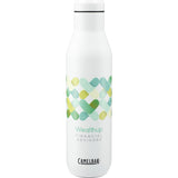 CamelBak Wine Bottle 25oz — White (WH) — decorated front view — 3
