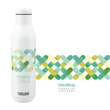 CamelBak Wine Bottle 25oz — White (WH) — decorated front view — 2