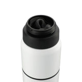 CamelBak® MultiBev 22oz Bottle & 16oz Cup Insulated SS — White (WH) — blank left angle — 16
