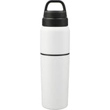 CamelBak® MultiBev 22oz Bottle & 16oz Cup Insulated SS — White (WH) — blank back view — 10
