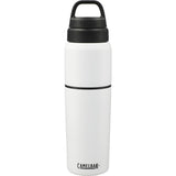CamelBak® MultiBev 22oz Bottle & 16oz Cup Insulated SS — White (WH) — blank front view — 9