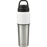 CamelBak® MultiBev 22oz Bottle & 16oz Cup Insulated SS — White (WH) — blank front view — 7
