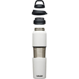 CamelBak® MultiBev 22oz Bottle & 16oz Cup Insulated SS — White (WH) — blank front view — 5