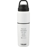 CamelBak® MultiBev 22oz Bottle & 16oz Cup Insulated SS — White (WH) — decorated front view — 4