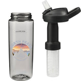 CamelBak Eddy+ 20oz w/ Tritan™ Renew - LifeStraw — Charcoal (CA) — decorated front view — 8