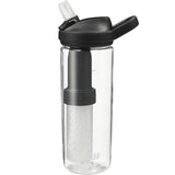 CamelBak Eddy+ 20oz w/ Tritan™ Renew - LifeStraw — Clear (CL) — blank front view — 5