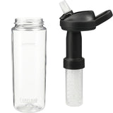 CamelBak Eddy+ 20oz w/ Tritan™ Renew - LifeStraw — Clear (CL) — blank front view — 4