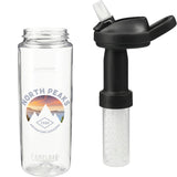CamelBak Eddy+ 20oz w/ Tritan™ Renew - LifeStraw — Clear (CL) — decorated front view — 2