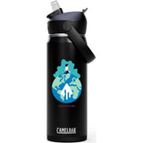 CamelBak Thrive™ Flip Straw VSS 20oz — Black (BK) — decorated front view — 2