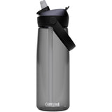 CamelBak Thrive™ 25 oz Flip Straw Bottle with Tritan™ Renew — Charcoal (CA) — blank front view — 13