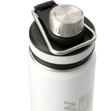 Vasco Copper Vacuum Insulated Bottle 20oz — White (WH) — decorated front view — 10