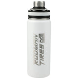 Vasco Copper Vacuum Insulated Bottle 20oz — White (WH) — decorated front view — 9