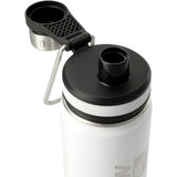 Vasco Copper Vacuum Insulated Bottle 20oz — White (WH) — decorated front view — 8