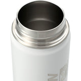 Vasco Copper Vacuum Insulated Bottle 20oz — White (WH) — decorated product view — 14