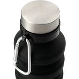 Zigoo Silicone Collapsible Bottle 18oz — Black (BK) — blank product view — 19