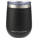 Arctic Zone® Titan Thermal HP® Wine Cup 12oz — Black (BK) — blank back view