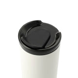 Seneca Tumbler 16oz w/ Ceramic Lid & Lining — White (WH) — blank left angle — 8