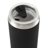 Marka Copper Vac Tumbler w/ SS straw 20oz — Black (BK) — blank product view — 18