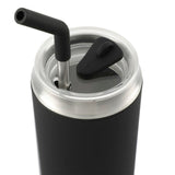 Marka Copper Vac Tumbler w/ SS straw 20oz — Black (BK) — blank product view — 17