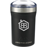 Arctic Zone® Titan Thermal HP® 2 in 1 Cooler 12oz — Black (BK) — decorated back view — 3