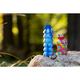 Zigoo Silicone Collapsible Water Bottle 18oz — ICE (ICE) — decorated product view — 10