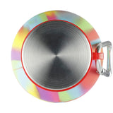 Zigoo Silicone Collapsible Water Bottle 18oz — TIE-DYE (TIDY) — blank product view — 6