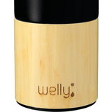 Welly® Traveler Copper Vacuum Bottle 18oz — Black (BK) — decorated product view — 3
