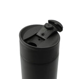 Welly® Traveler Copper Vacuum Tumbler 12oz — Black (BK) — blank left angle — 7
