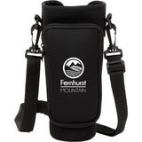 Bottle Buddy Sling — Black (BK) — decorated front view — 2