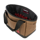 Wolverine 13" 17-Pocket Tool Tote — Chestnut — blank left angle — 6