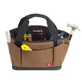 Wolverine 13" 17-Pocket Tool Tote — Chestnut — blank front view — 3