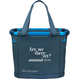 Gregory Alpaca Gear Tote 30L — Blue (BL) — decorated front view — 2