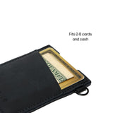 Thread Wallets Leather Vertical Wallet — Black (BK) — blank product view — 6