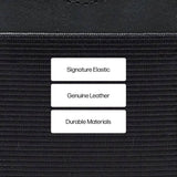 Thread Wallets Leather Vertical Wallet — Black (BK) — blank product view — 3
