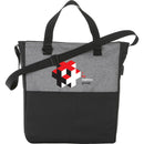 Cameron Convention Tote w/ USB Port — Graphite (GA) — decorated front view