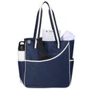 Retro Sport Multipurpose Tote — Navy (NY) — blank front view