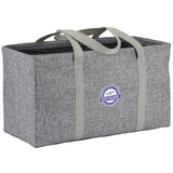 Oversized Carry-All Tote — Graphite (GA) — decorated front view — 3
