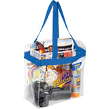 Game Day Clear Stadium Tote — Royal (RYL) — decorated product view — 10