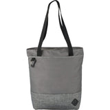 Hayden Zippered Convention Tote — Graphite (GA) — blank front view — 5