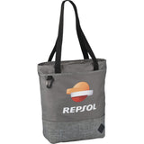 Hayden Zippered Convention Tote — Graphite (GA) — decorated front view — 3