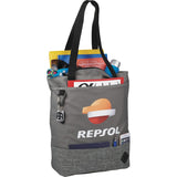 Hayden Zippered Convention Tote — Graphite (GA) — decorated product view — 4