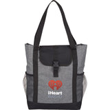 Buckle 11" Tablet Tote — Graphite (GA) — decorated front view — 2