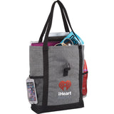 Buckle 11" Tablet Tote — Graphite (GA) — decorated product view — 3