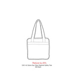 Game Day Clear Zippered Safety Tote — Black — blank product view — 3